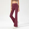 Pantaloni svasati da Yoga senza cuciture pantaloni sportivi da donna a vita alta Slim con