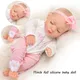 11 Zoll lebensechte Neugeborene Baby puppe realistische Vinyl wieder geborene Baby puppe Babybett