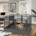 Dog Playpen Fence Detachable Play Pen Exercise Puppy Kennel Cage Dogs Supplies Dog Fences 8 Panels