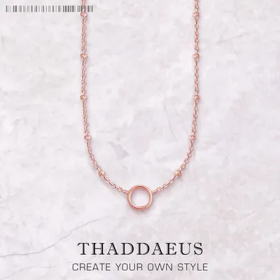 Charme Halskette Rose Gold Farbe Runde Träger Sommer Mode Schmuck Europa Link Kette 925 Sterling