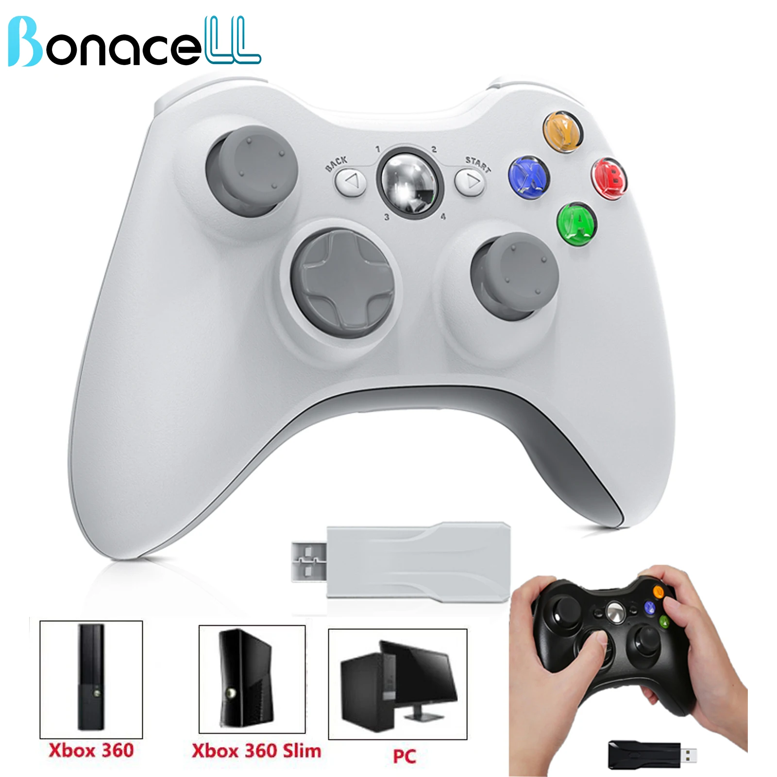 Für Xbox 360/Slim/Elite/Winodow Videospiel Gamepad Wireless/verdrahtet 2,4G Gaming Controller PC 6-achsen Joystick Dual Vibration
