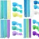 Under the Sea Themed Blue Green Mermaid Birthday Party 3 Rolls Crepe Paper Streamer Hanging Backdrop