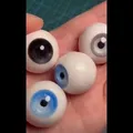 BJD Doll Eyes Resin Pure Circle Eyeball DIY Handmade Eyeball Doll Accessories 16/18/20/22/24mm Doll