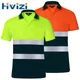 Hi Viz Safety Polo Shirt Orange High Visibility Reflective Shirt With Pockets Quick Dry Safety