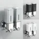 500Ml Square Soap Dispenser Wall Mounted Manual Shower Shampoo Liquid Dispenser Soap