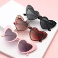 Love Heart Cat Eye Sunglasses Woman Vintage Christmas Gift Black Pink Red Heart Shape Sun Glasses