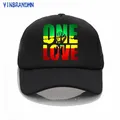 RASTA ONE LOVE CITY Baseball caps Rastafari Lion King net cap print Jamaica Flag The Best of Red