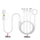 6 in 1 Watch & Phone Charger Cable for Iwatch 9 8 7 6 5 4 Ultra Airpods All in 1 Cable for IPhone 15