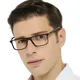 OCCI CHIARI Glasses Frame Men Fashion Classic Optical Eyeglasses Frames Clear Lens Black Eyewear