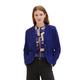 TOM TAILOR Damen Basic Cosy Blazer mit Taschen , crest blue melange, M