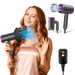 1875W Professional Foldable Ionic Hair Dryer Safety Upgraded Negative Ion Technolog 3 Heating/2 Speed/Cold Settings Contain 1 Nozzles and 1 Diffuser for Home Salon Travel Kids