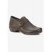 Extra Wide Width Women's Eliot Flat by Ros Hommerson in Brown Leather (Size 8 WW)