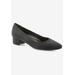 Wide Width Women's Heidi Ii Pump by Ros Hommerson in Black Micro (Size 9 1/2 W)