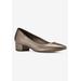 Wide Width Women's Heidi Ii Pump by Ros Hommerson in Bronze Leather (Size 8 1/2 W)