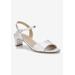 Women's Lydia Sandal by Ros Hommerson in Silver Crinkle (Size 8 N)