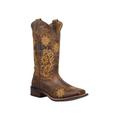 Women's Secret Garden Mid Calf Boot by Dan Post in Brown (Size 9 M)