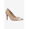 Wide Width Women's Garbina Pump by J. Renee in Beige (Size 10 W)