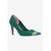 Wide Width Women's Garbina Pump by J. Renee in Emerald (Size 9 W)