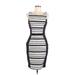 Weston Wear Cocktail Dress - Bodycon: Black Stripes Dresses - Women's Size Medium