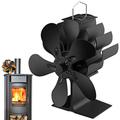 Fireplace Fan - 6 Fireplace Fan Non-Electric,Wood Stove Fan Heat Powered, Thermoelectric Fan EcoFan For Wood Burning Stove/Pellet/Log Burner Eelogoo