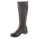 Clarks Women's Hearth Rae Knee High Boot, Dark Brown Leather, 8