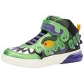 Geox J Grayjay Boy Sneaker, Green Purple, 7 UK Child