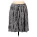 Eileen Fisher Silk Skirt: Gray Snake Print Bottoms - Women's Size Small