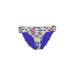 Kenneth Cole REACTION Swimsuit Bottoms: Purple Print Swimwear - Women's Size Medium