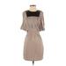 Cut25 Casual Dress - Popover: Tan Solid Dresses - Women's Size 0