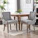 One Allium Way® Ultra Side Dining Chair, Thickened Fabric Chairs w/ Neutrally Toned Solid Wood Legs | 35.4 H x 22.8 W x 20.8 D in | Wayfair