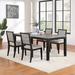 Lark Manor™ Armela Extendable Dining Set Wood/Upholstered in Black/Brown/Gray | 30.25 H in | Wayfair BBDF3CA66F3A4C2B86960F41609F320B