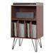 Corrigan Studio® Record Audio Rack Wood/Manufactured Wood in Brown | Wayfair AD10E7051A154E6A947010AFE4888814
