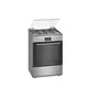 Bosch Serie 4 HXN390D50L four et cuisinière Gaz Argent A