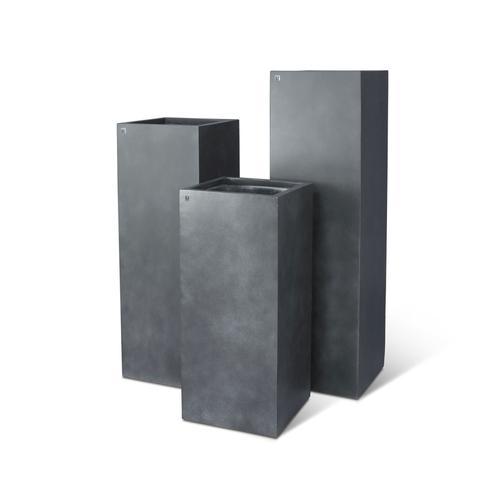 fleur ami »Division Lite« Outdoor Pflanzsäule concrete anthracite 35x80 cm