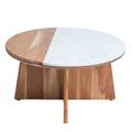 Table basse en bois marron 80 cm