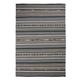 Tapis en laine motifs ethniques gris 160x230