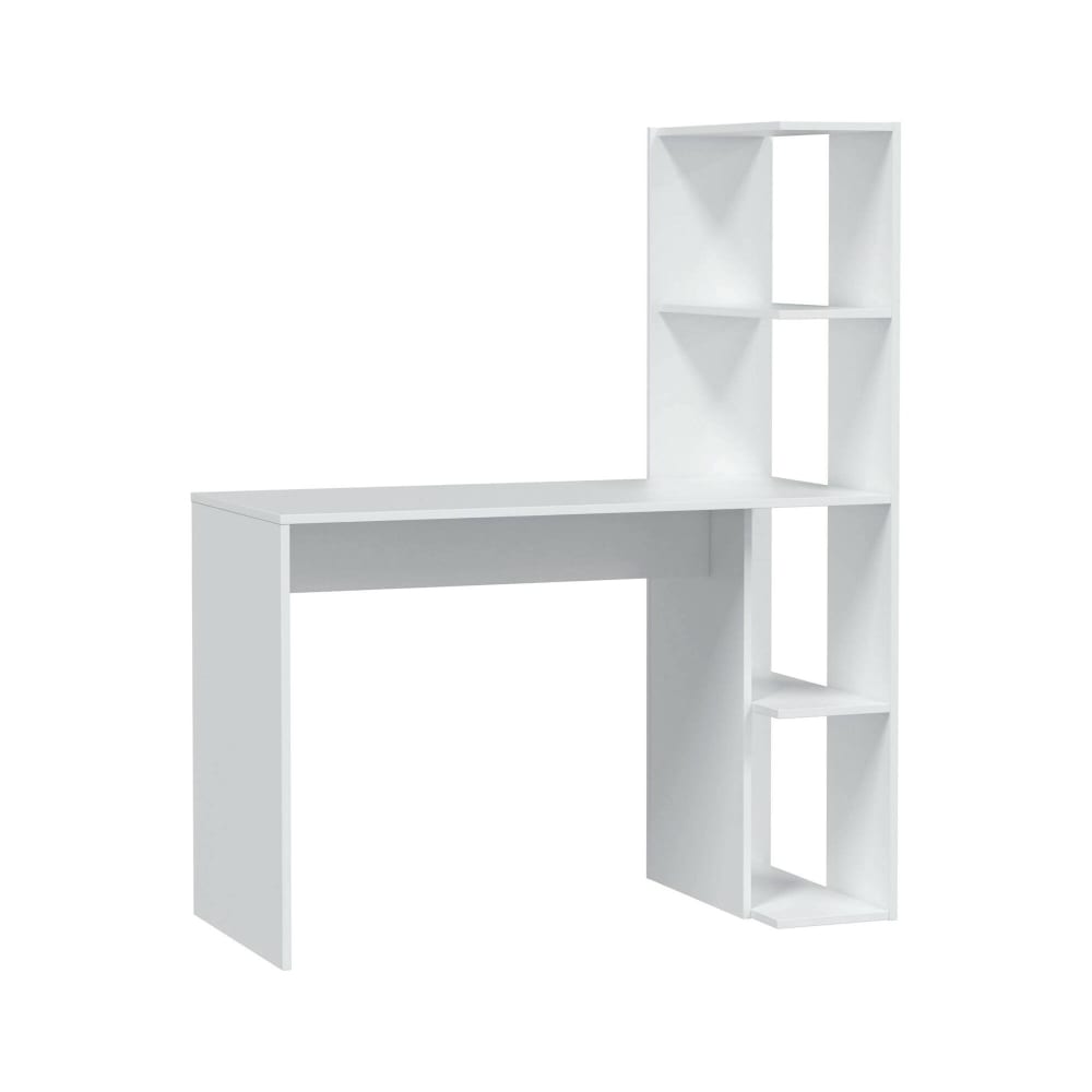 Bureau effet bois blanc 153x50 cm