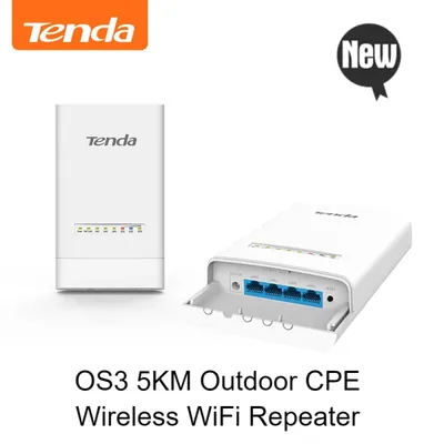 Tenda OS3 5KM 5GHz 867Mbps Seda Outdoor CPE Wireless WiFi Repeater Extender Router AP Access Point