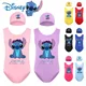 Disney Stitch Children's One Piece Swimsuit Set Cute Cartoon Swimwear Swimming Cap Little Girls
