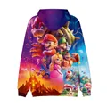 Super Mario Bros. Super Mario Mario Casual Pullover Hooded Sweatshirt Clothes Girls From 2 To 7