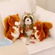 Cute Simulation Squirrel Raccoon Plush Toys Stuffed Soft Animal Dolls For Children Girls Baby