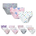 2-7 Years Girls Panties 3pcs Per Pack Cotton Student Kids Underwear Teen Panties Young Puberty Girls