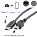 TYPE C to mini usb OTG CABLE FOR Nikon D3X D3S DS3 D4 D50 D70 D70s D80 D90 D100 Camera to phone edit