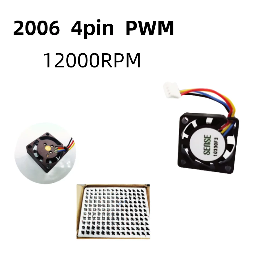 Neuer 12000 dc 5v 4pin 2cm 20mm Lüfter 20x20x6mm Lüfter rpm ultra dünner Lüfter Mini Lüfter Reiniger Lüfter 4 Draht pwm Image