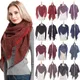 Luxury Cashmere Warm Keeping Women's Pashmina Scarf Solid Color Triangle Shawl Wrapping Dirty