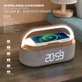 COSLUR S29 altoparlante Bluetooth 2500Mah la batteria supporta 15W ricarica Wireless orologio digitale Display sveglia luce notturna