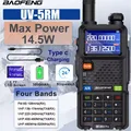 UV-5RM 3800mAh Batteria USB-C 10W Baofeng Walkie Talkie FM Frequenza di copia wireless a quattro bande 999CH AM Aggiornamento radio bidirezionali UV-5R