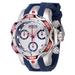 Invicta Reserve Venom Swiss Ronda Z60 Caliber Men's Watch - 44.4mm Red Blue Steel (46198)