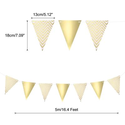 10 Pcs 16.4 Feet Pennant Banner Flags String Triangle Hanging