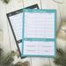 NUOLUX 2Pcs Diet Tearable Notebook Meal Planner Household Weekly Calendar Diet Notebook